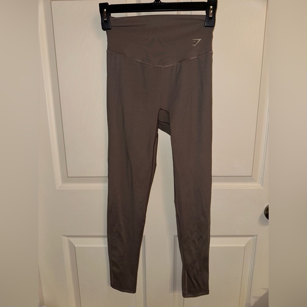 Gymshark women’s Taupe high waist Leggings S gym activewear athleisure